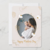 フローラエレガントSweet Photo Mother's Day Card 招待状 (正面)
