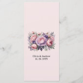 フローラエレガ魅力的ントウェディングメニューデザイン メニュー (裏面)