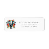 フローラエレファントベイブルーホワイト ラベル (正面)