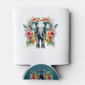 フローラエレファントベイブルーホワイト 缶クーラー (裏面)