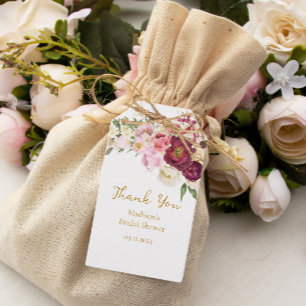 フローラエンスマトリクスブライダルシャワー ギフトタグ