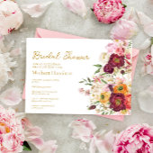 フローラエンスマトリクスブライダルシャワー 招待状