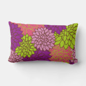 フローラオはっきりしたラランバーピローピンクピンクピープルグリーン ランバークッション (裏面)