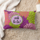 フローラオはっきりしたラランバーピローピンクピンクピープルグリーン ランバークッション (ブランケット)