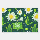 フローラオアシスデザインインウェルネスビジネスパッケージング ラッピングペーパーシート (正面3)