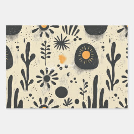 フローラオアシスデザインインウェルネスビジネスパッケージング ラッピングペーパーシート