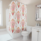 フローラオリエンタルダマスクのペイズリーとpeパターン シャワーカーテン (インサイチュ)