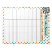 フローラオレンジとブルー_介入評価 ノートパッド (正面)