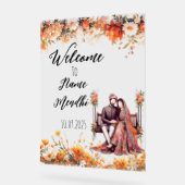 フローラオレンジのアクリル酸メンディ徴候 アクリルサイン (傾斜)