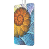 フローラオレンジイエローブルー抽象芸術アート カーエアーフレッシュナー (左)