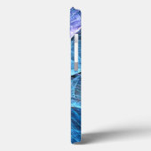 フローラオレンジイエローブルー抽象芸術アート Case-Mate iPhoneケース (裏面 / 左)