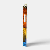 フローラオレンジイエローブルー抽象芸術アート Case-Mate iPhoneケース (裏面 / 右)