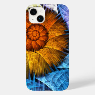フローラオレンジイエローブルー抽象芸術アート Case-Mate iPhone 14 PLUSケース