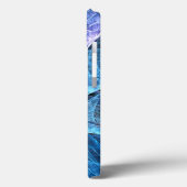フローラオレンジイエローブルー抽象芸術アート Case-Mate iPhoneケース (裏面 / 左)
