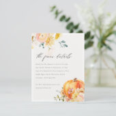 フローラオレンジオータムカボチャ結婚の詳細 エンクロージャーカード (スタンド正面)