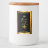 フローラオレンジグリッターブラック製品ラベルのロゴ フードラベル (正面)