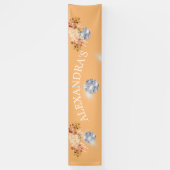 フローラオレンジディスコボール 横断幕 (縦)