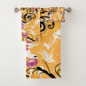 フローラオレンジデザインホローライフ バスタオルセット (インサイチュ)