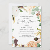 フローラオレンジバ結婚ートサマーブライダルシャワー 招待状 (正面)