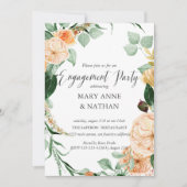 フローラオレンジバ結婚ートサマー婚約パーティ 招待状 (正面)