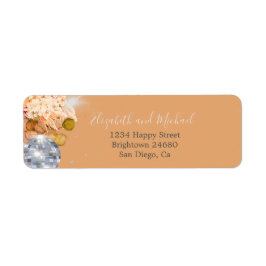 フローラオレンジユーカリエレガントディスコ ラベル