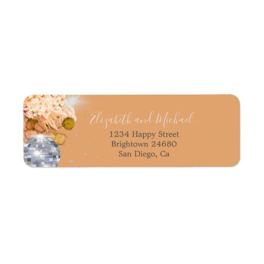 フローラオレンジユーカリエレガントディスコ ラベル (正面)