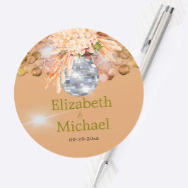 フローラオレンジユーカリプアスパエレガントスディスコ ラウンドシール