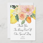 フローラオレンジ 招待状 (正面)