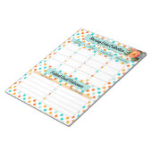 フローラオレンジnブルー_看護データ収集 ノートパッド (アングル)