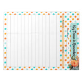 フローラオレンジnブルー_覚えておくべき鍵用語 ノートパッド (正面)