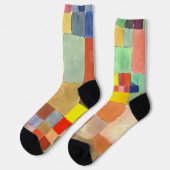 フローラオンサンドbyポール・クレー抽象芸術・アート ソックス (左)