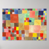 フローラオンサンドbyポール・クレー抽象芸術・アート ポスター (正面)