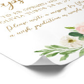 フローラオンダーフル誕生日時間カプセル標識 ポスター (角)