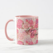 フローラオン木人気があるカスタマイズ文字 マグカップ (左)