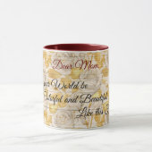 フローラオン木人気があるカスタマイズ文字 マグカップ (中央)