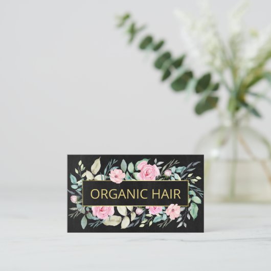フローラオーガニックヘア製品 名刺 (スタンド正面)