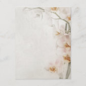 フローラオーキッド金ゴールド幾何学的赤面ピンク詳細 エンクロージャーカード (裏面)