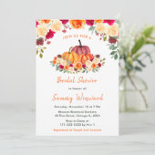 フローラオータムオレンジカボチャブライダルシャワー 招待状 (スタンド正面)