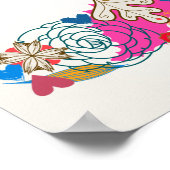 フローラオートクチュールプリント(2) ポスター (角)