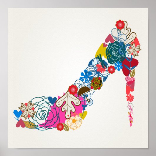 フローラオートクチュールプリント(2) ポスター (正面)