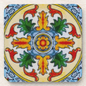 フローラオーナメントアールヌーボーバーウェア コースター (正面)