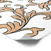 フローラオーナメントプリントby Owen Jones Poster ポスター (角)