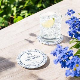 フローラオーナメントヴィンテージクラシックベビーシャワー ラウンドペーパーコースター