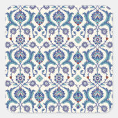 フローラオーナメント伝統的:アラビア文字。 スクエアシール (正面)