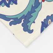 フローラオーナメント伝統的：アラビア文字。 フリースブランケット (角)