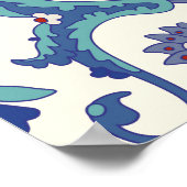 フローラオーナメント伝統的：アラビア文字。 ポスター (角)