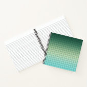 フローラオーナメント，グラデーション ノートブック (内部)