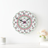 フローラオーナメント ラージ壁時計 (ホーム)