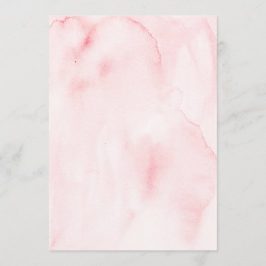 フローラオーバーブライダルシャワーゲームカード 招待状 (裏面)