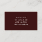 フローラカウボーイのブーツ西の田舎結婚式 名刺 (裏面)